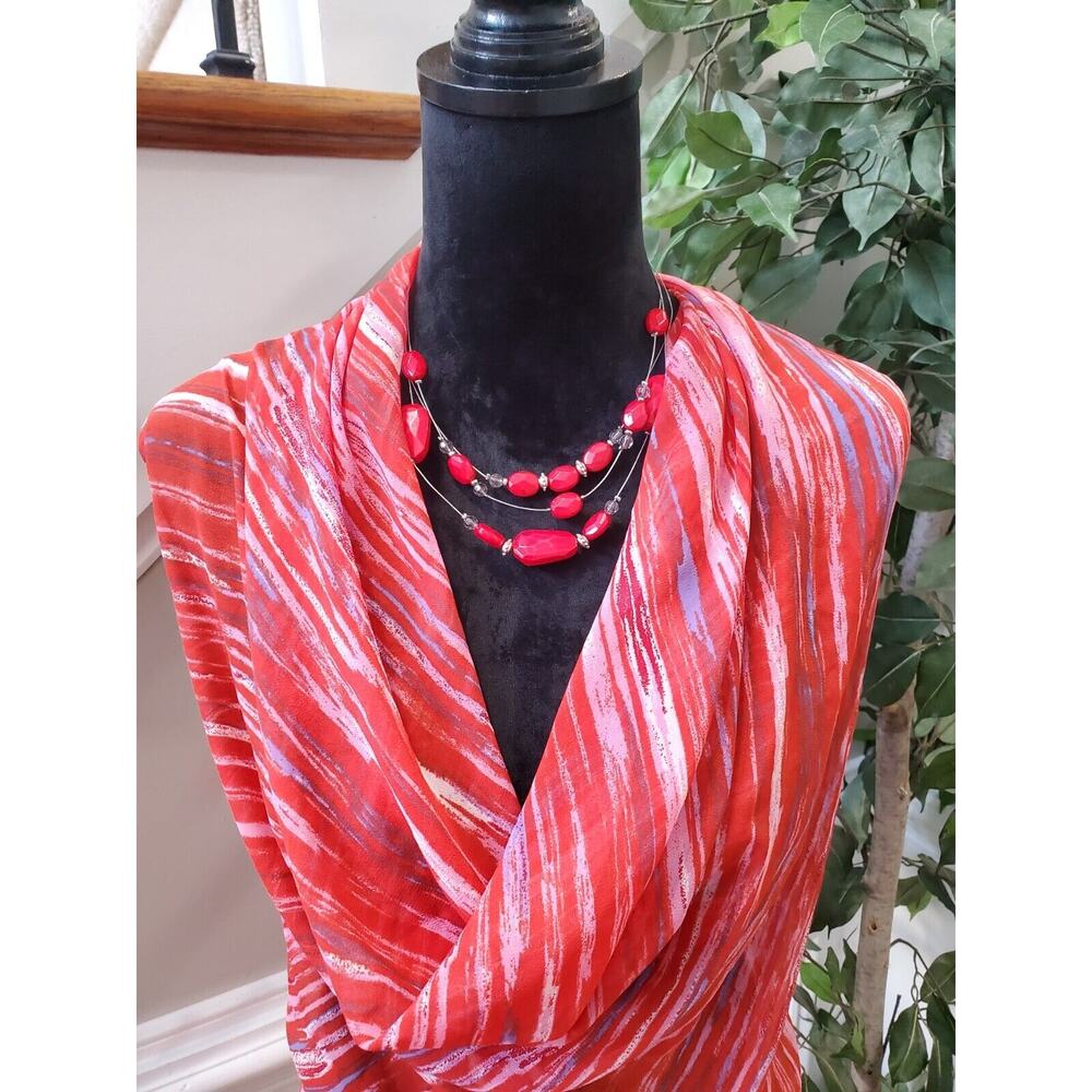 New Directions Women's Multicolor Tie Dye V-Neck Sleeveless Top Blouse Size XL - Picture 10 of 10